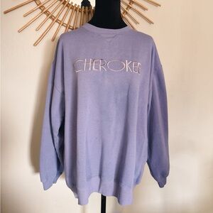Cherokee Lavender Crewneck Sweatshirt